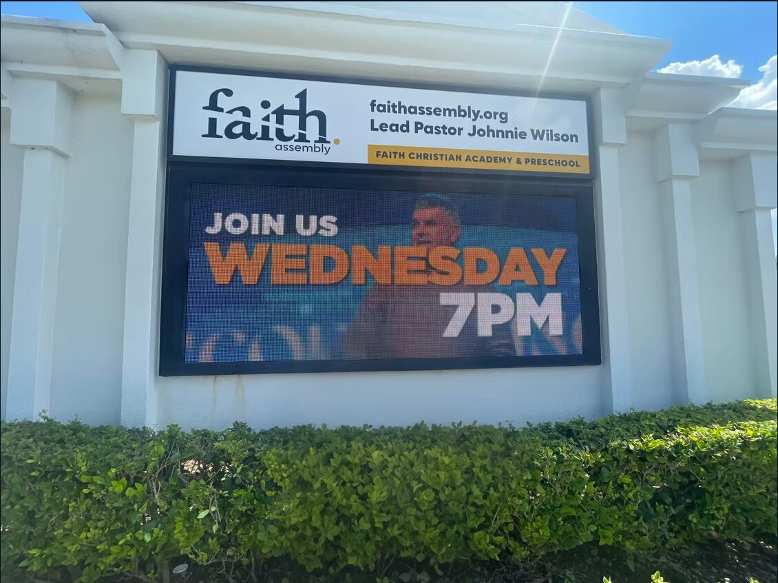 Faith Church Orlando — Double-Sided P6 Outdoor LED
